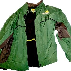 Cabela's waterproof men's nylon jacket green & black size XL